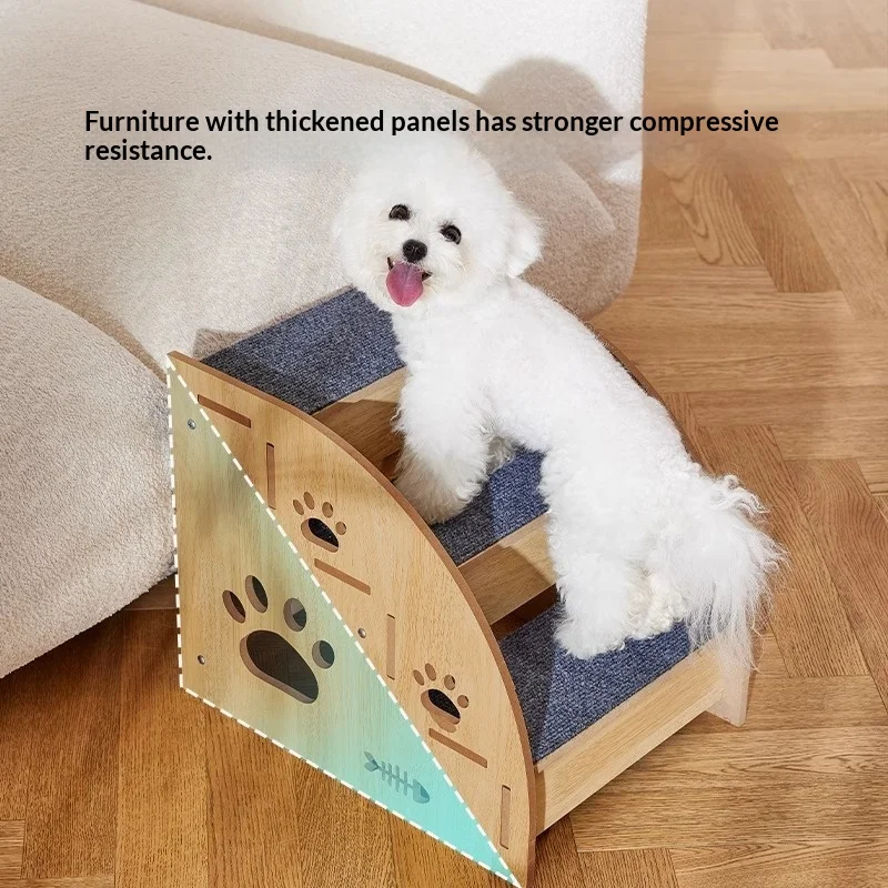 Rampa antideslizante para perros pequeños y mayores – escalones - imagen 3