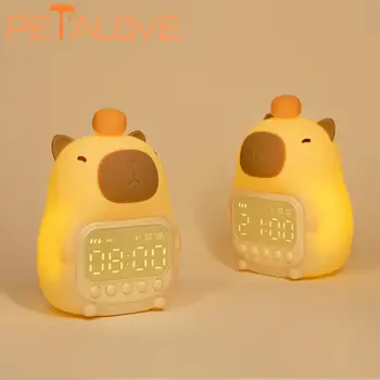Capybara Night Light การตั้งค่าอัจฉริยะมือถือแบบชาร์จไฟได้ Timing โคมไฟซิลิโคน การตกแต่งข้างเตียงที่ไม่ซ้ําใคร การปรับความสว่าง Tep