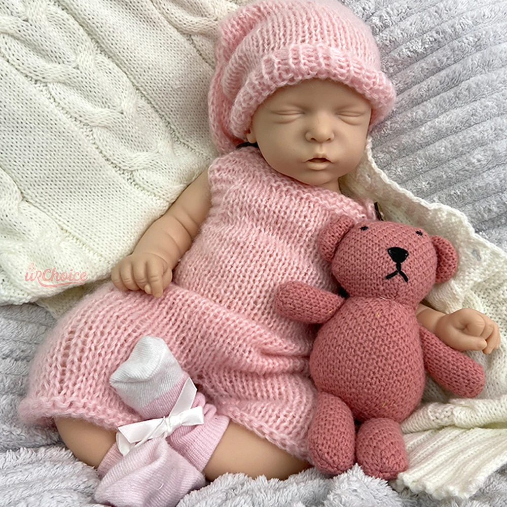 18-calowa, niemalowana lalka reborn dla dziewczynki, w całości z miękkiego silikonu, realistyczna, z możliwością mycia, pusta lalka noworodka dla artystów, kolekcjonerów, prezent na Boże Narodzenie.