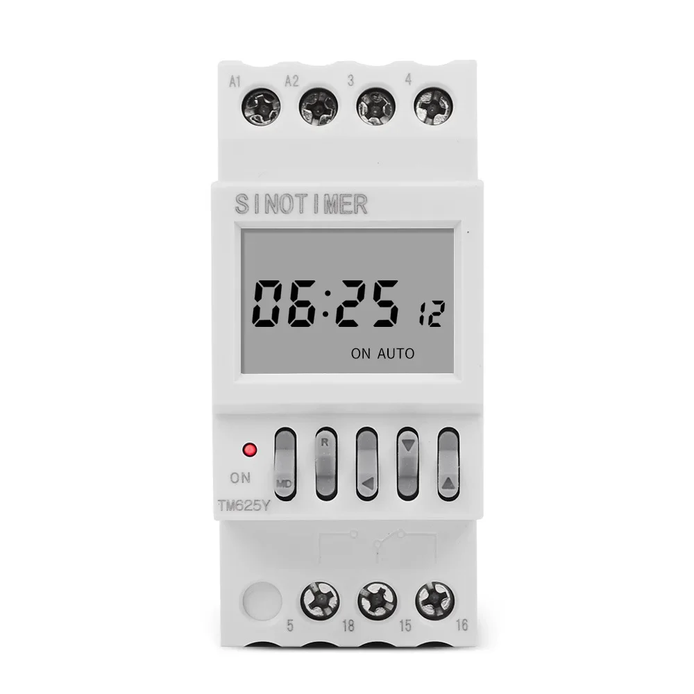 TM625Y Smart Timer Switch 220VAC 50 60Hz Infinite Year Cycle Monthly Din Rail Timer for Communication Base Station