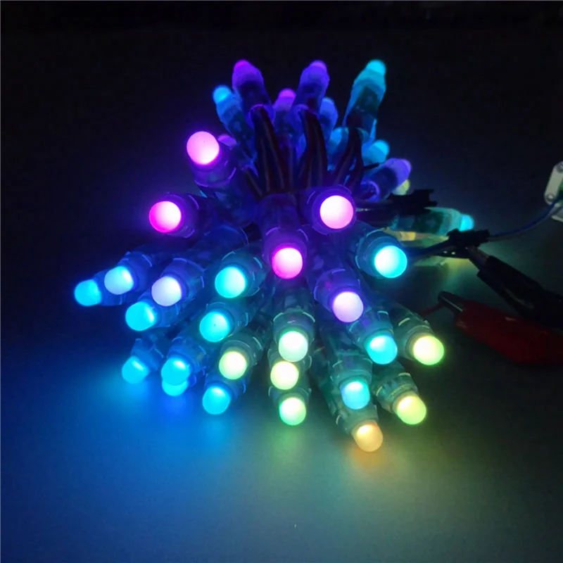 2000Pcs 12Mm WS2811 Full Color LED Pixel Light Module DC5V IP68 Waterproof RGB 2811 1903 IC Digital LED Christmas Light-New