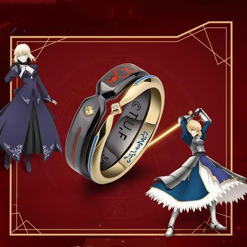 أنيمي مصير البقاء ليلة صابر حلقة لعبة الطرفية شخصية Altria Pendragon المعادن قابل للتعديل تأثيري حلقة الدعامة المشجعين جمع هدية