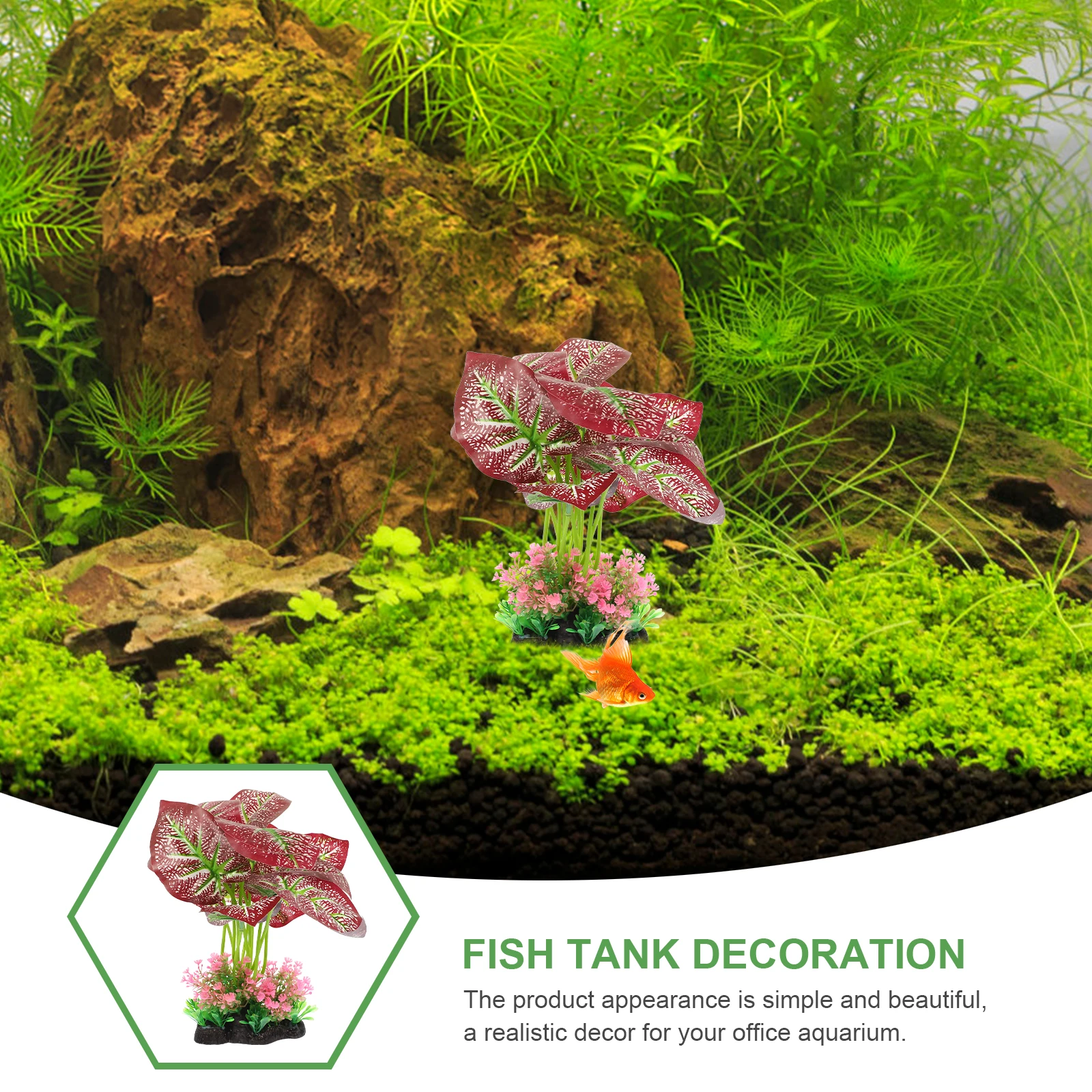 

Artificial Water Plants Aquarium Plastic Grass Adornment Fish Tank Greenery Decoration Decorations Landscaping