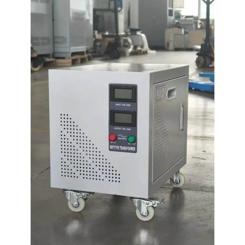 QSG-15kVA 三相トロイダル変圧器 乾式オートトランス 380Vから440V 高精度電圧変圧器付き