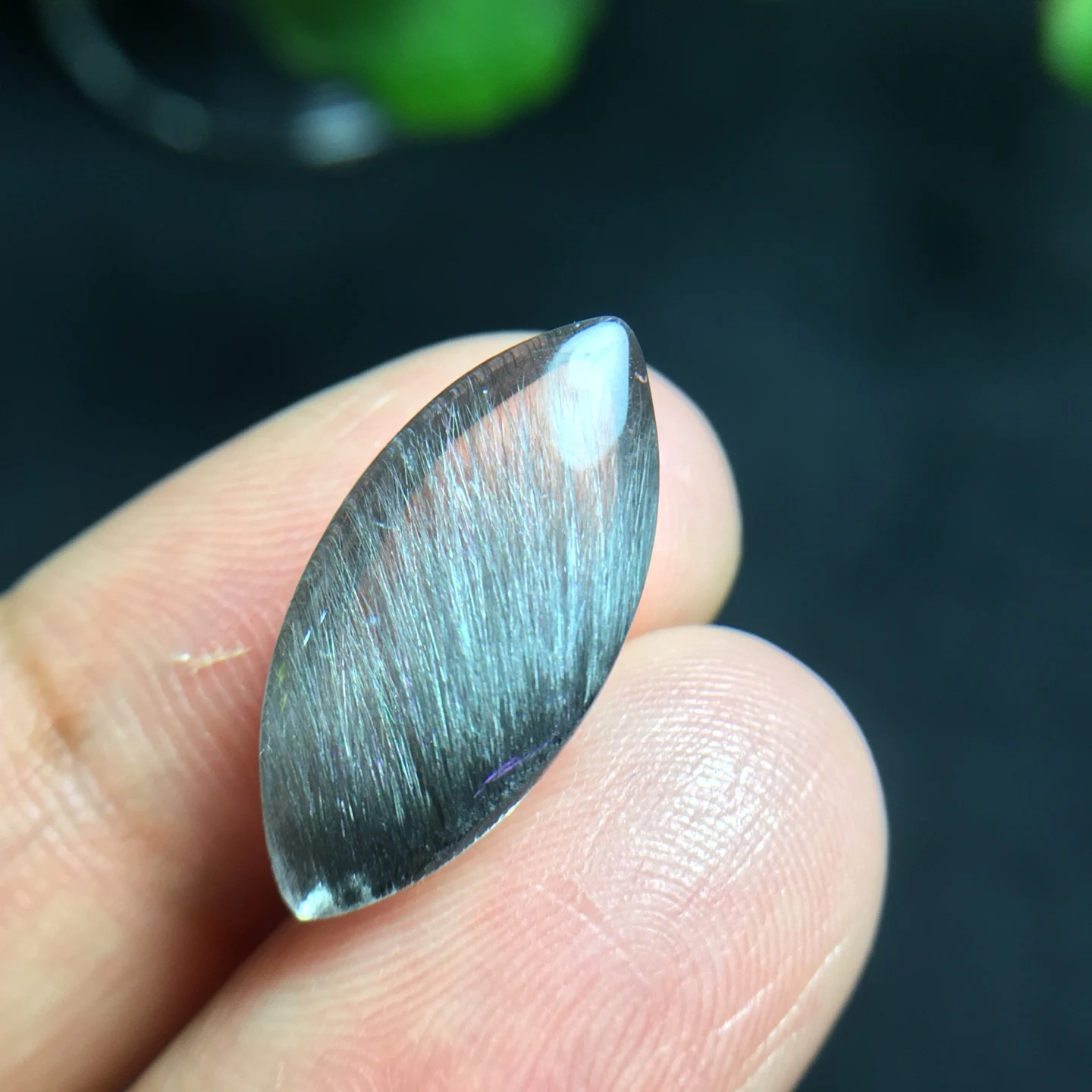 Natural Silver Brookite Platinum Rutilated Pendant 20.6/9.7mm Women Men Bead Jewelry Fashion AAAAAA