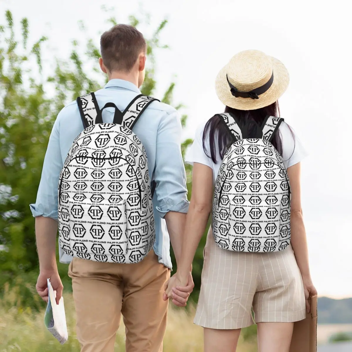 Philipps Pleining Rucksack für Männer und Frauen, Teenager, High School, Business, Tagesrucksack, Laptop, Computer, Leinentaschen, langlebig