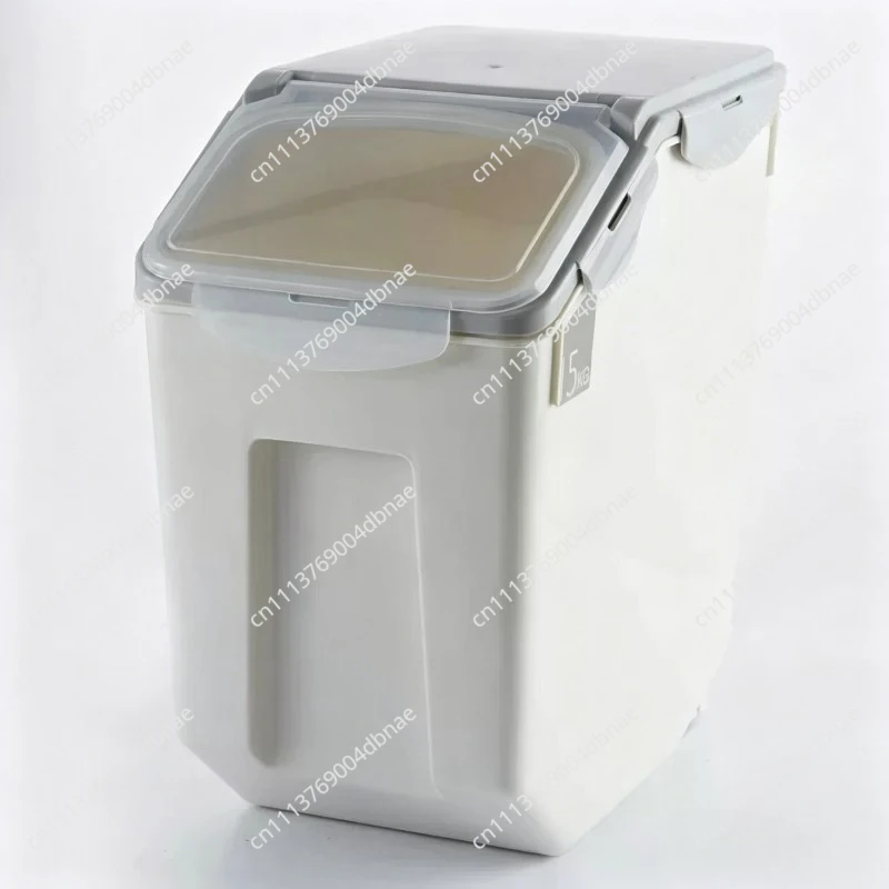 10/15kg Large Rice Tank Kitchen Grain Storage Box Sealed Moisture-proof Plastic Pet Food Storage Container Mildew Grain Bucket