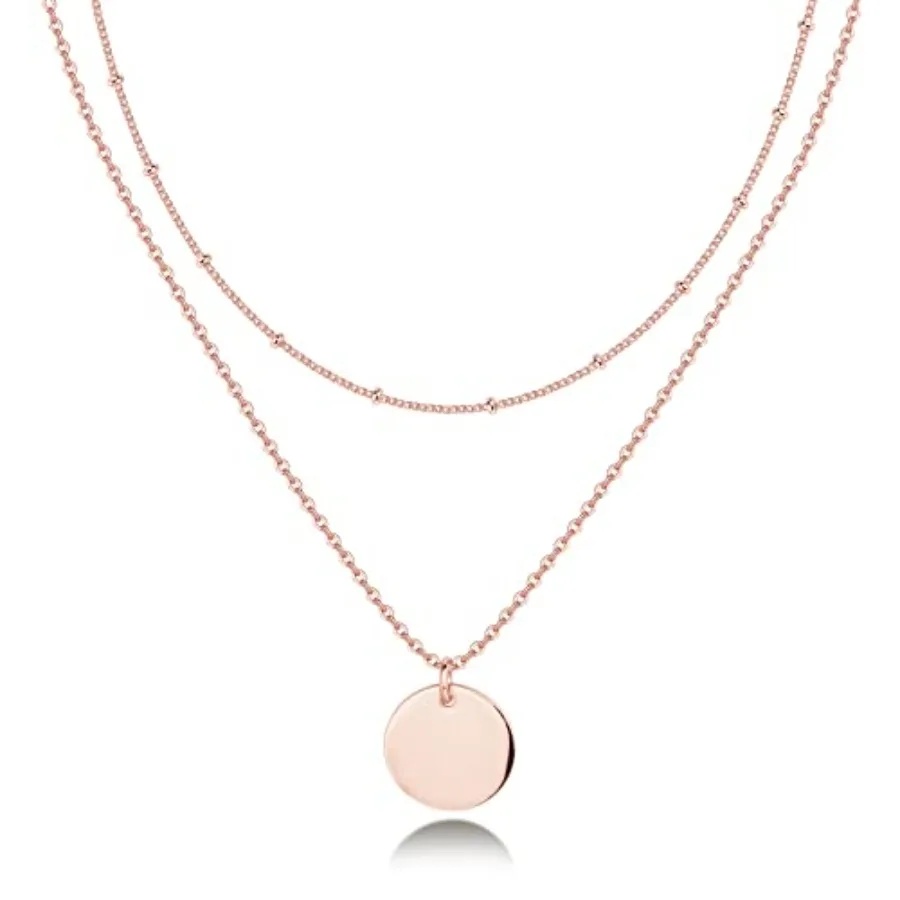 

14K Gold Plated Layering Necklaces Stylish Minimalist Design Pendant Necklaces,,,Evil Eye, Coin, Bolt,,Cross Pendants for Women