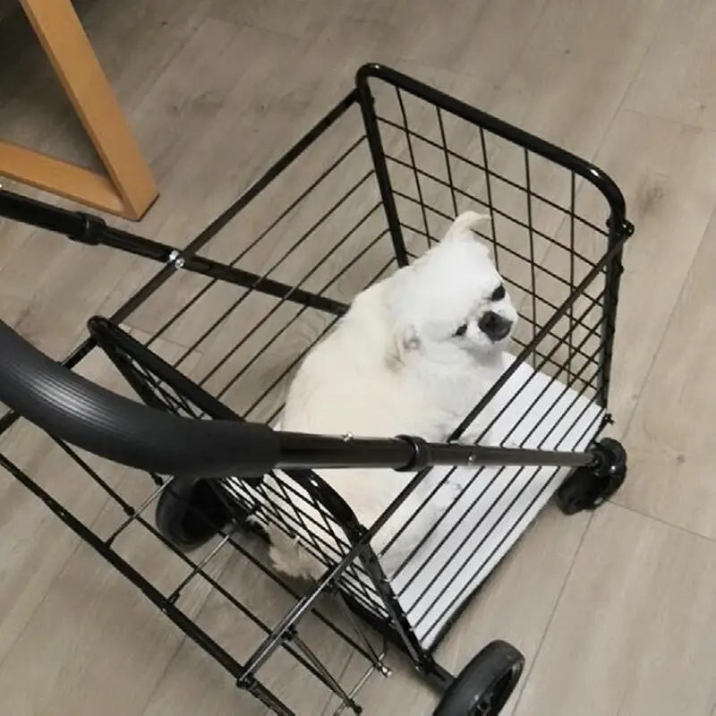 

Складная тележка для покупок с регулируемой ручкой и корзинами емкостью 48 л + 10 л, грузоподъемность 30 кг