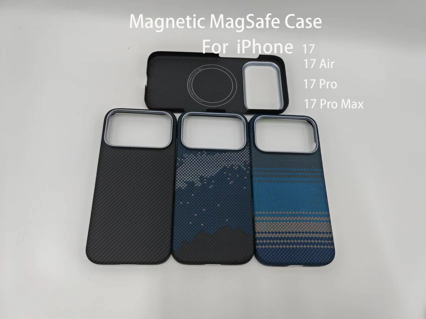 

for iPhone 17 Pro Max/17 Pro/17 Air/17 Aramid Carbon Fiber 600d Case Ultra thin Lightweight Cover Compatible with MagSafe