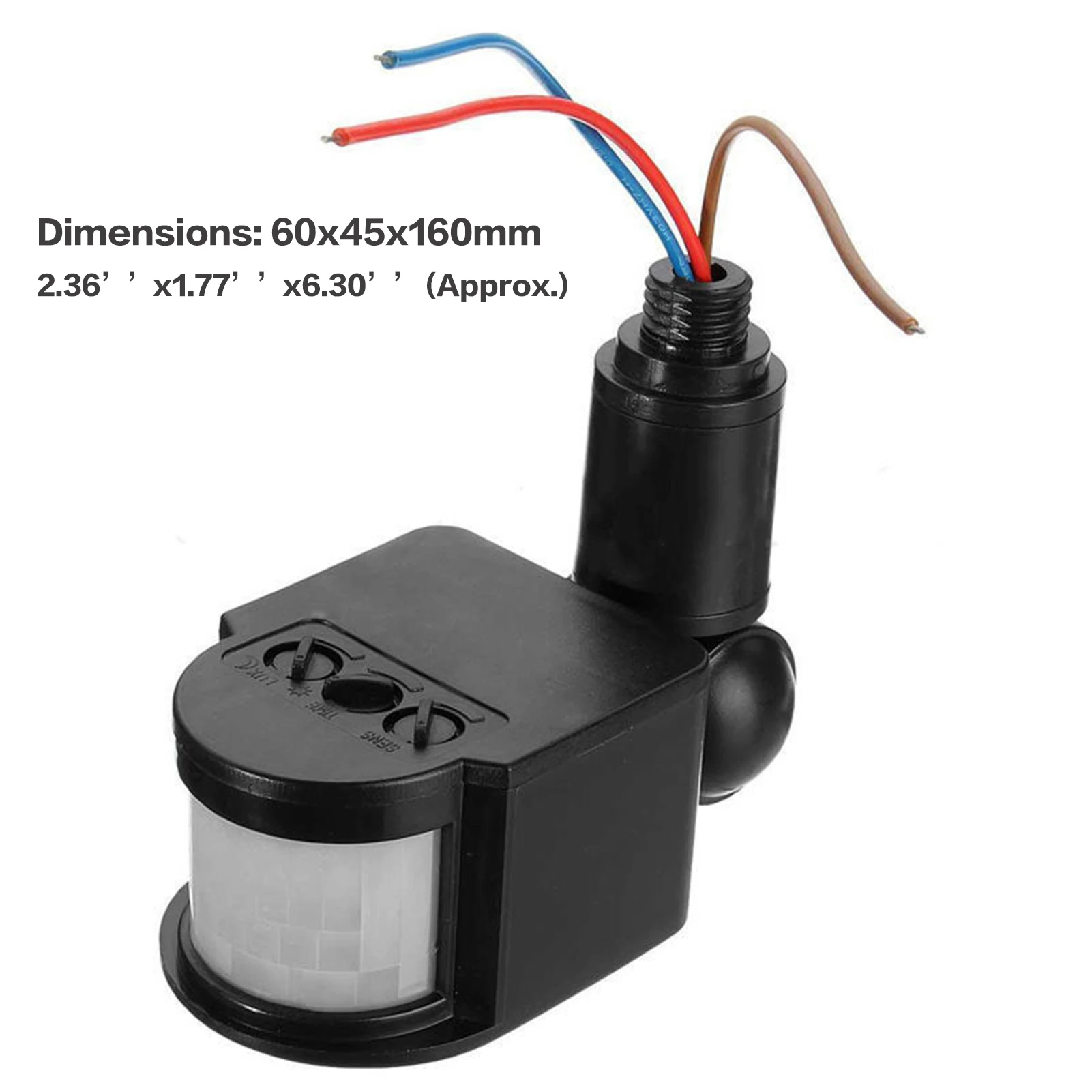 Wireless Infrared Ray Night Light Sensor Intelligent Adjustment of Sensor Delay Time for Hallway Stairs Bedroom