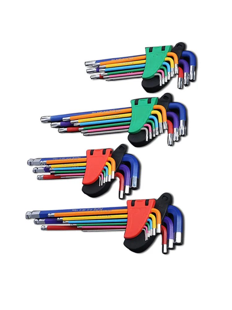 AliExpress baolian Allen Key Set L Wrench Kit For Allen Screw 9PCS Long Arm Hex Key Set 1.5mm To 10mm Hexagon Spanner Hand Tools For Bicycle Repair