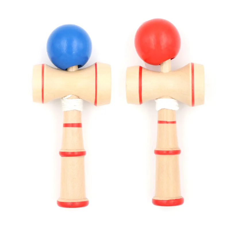 Kid Kendama Ball Japanese Traditional Wood Game Balance Skill Educational Toy