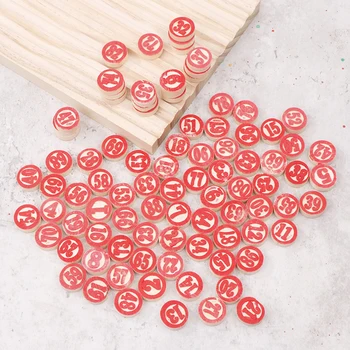 Piatti di ricambio in legno Deluxe da 90 pezzi per emozionanti giochi di numeri del Lotto del Bingo-regalo di gioco ideale per amici e familiari