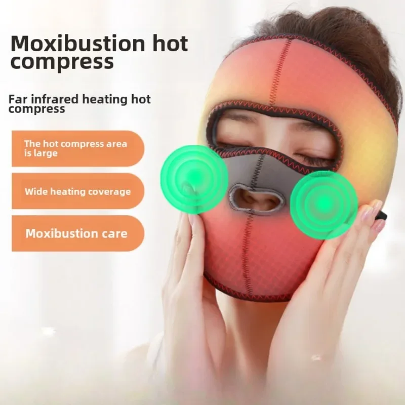 Hot Compress Massage Face Mask for Facial Nerve Spasms Physical Therapy Sequelae of Facial Paralysis Rehabilitation Moxibustion