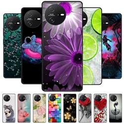 For Oscal Tiger 12 Case Tiger12 Black Cover Lion Wolf Silicone Soft Back Cases For Oscal Tiger 12 Phone Case Protective Shell