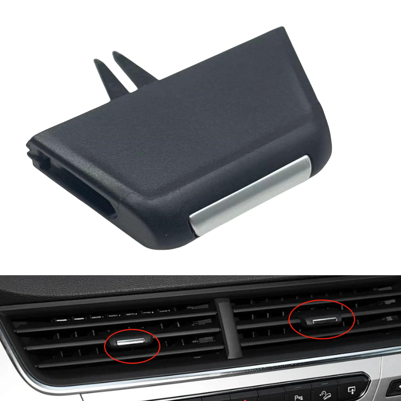 

Car Interior Front Air Vent Outlet Clip Repair Kit Conditioning Tab For Audi Q7 2016-2019