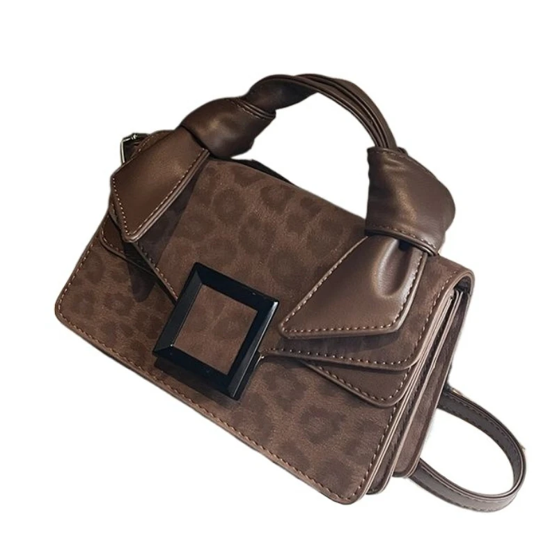 

High-end Niche Design Leopard Print Bag Women's New Fashion Versatile Single Shoulder Messenger Commuter Handbag Tide Commuting