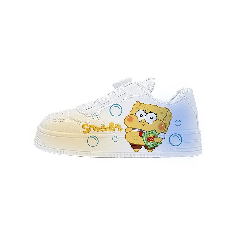 Original  kids cartoon SpongeBob SquarePants princess cute Casual shoes soft sports shoes for girlfriend gift EU size 25-38