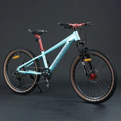 24 inch Mountain Bike 8 Speed Mountain Bicycle Cross Country Bicycles MTB Student Men Women