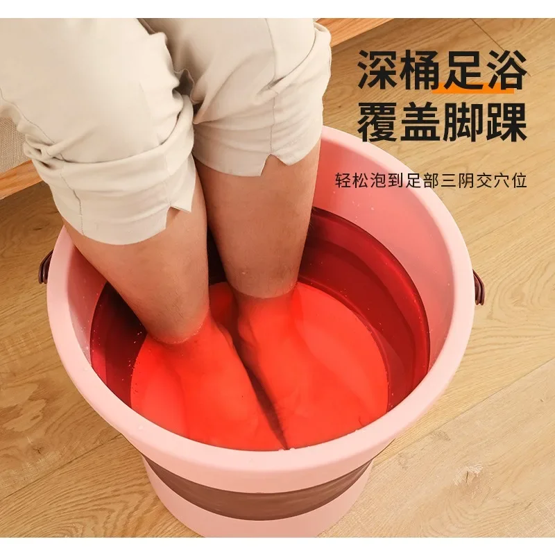 

Silicone Bucket for Fishing Promotion Folding Bucket Car Wash Outdoor Fishing Supplies Square Bathroom Kitchen Camp Bucket