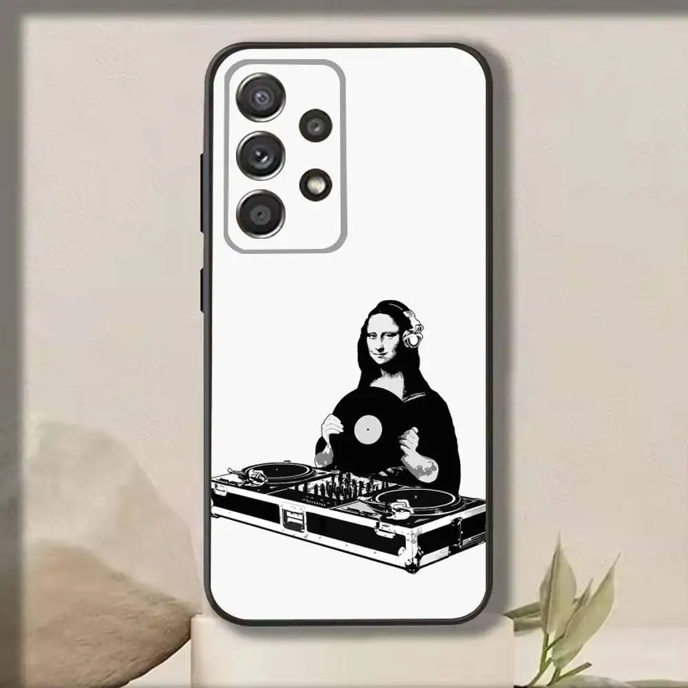 เคสโทรศัพท์ลายแผ่นเสียงไวนิล V-Vinyl สำหรับ Samsung S25,S24,S21,S22,S23,S30,Ultra,S20,Plus,Fe,Note,10,9,5G สีดำ