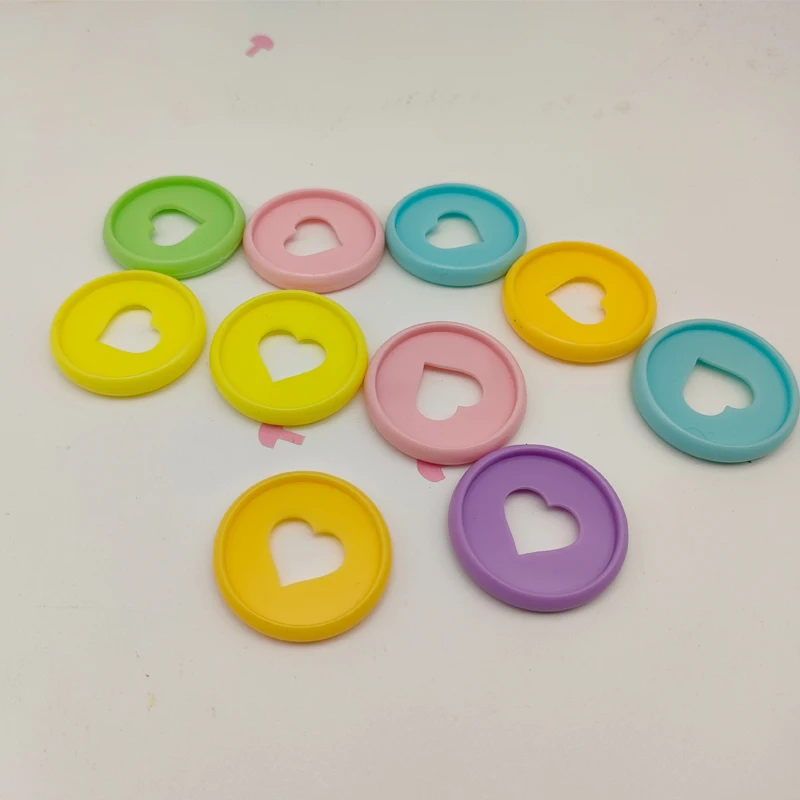 50PCS 32MM Mushroom Hole Loose-leaf Plastic Binding Disc Planner Binder Rings Binding Plastic Rings Notebook Office Supplies