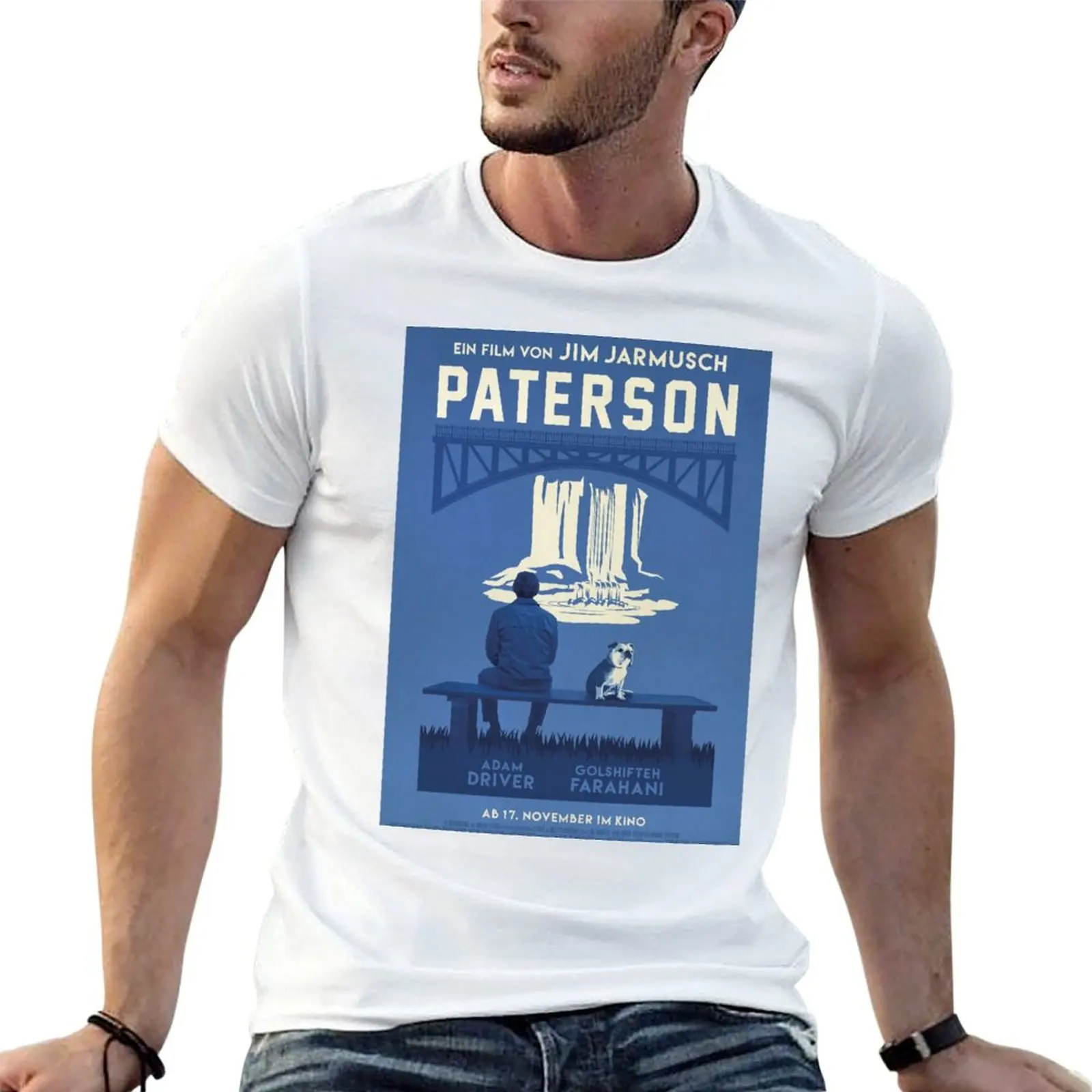 Paterson movie poster T-Shirt Basic Daily Outfit Short Sleeve Tee