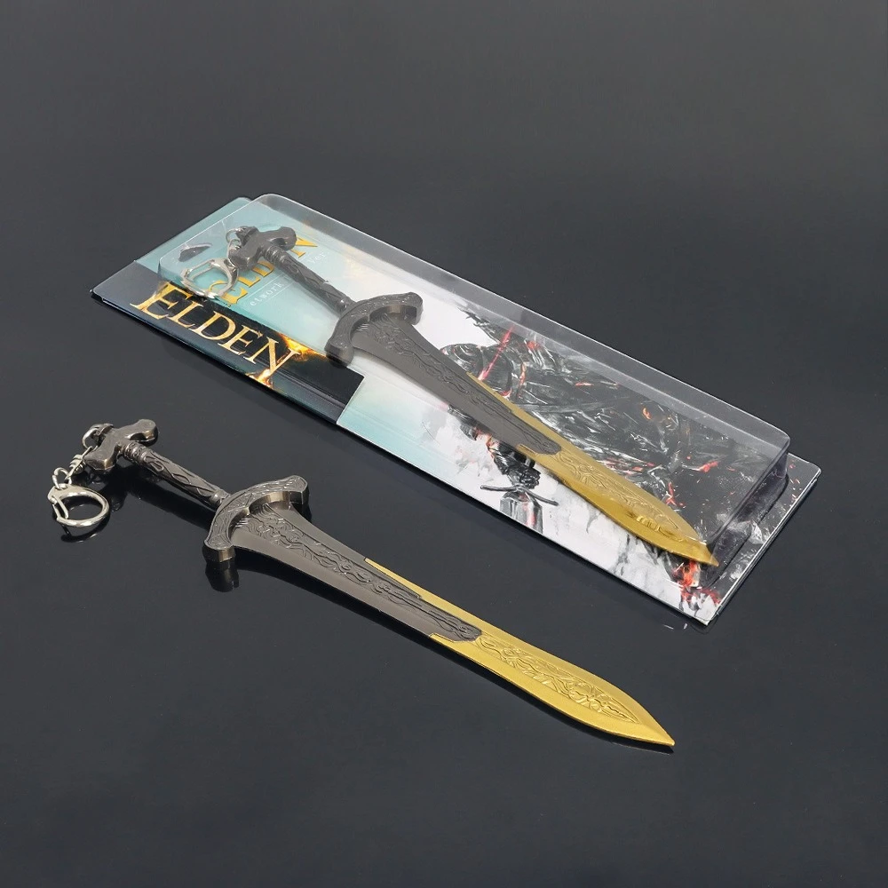 22 cm Ring Game Gargoyle's Greatsword Randapparatuur Samurai Zwaard Model Legering Ornament Sleutelhanger Collectie Ambachten Gift Speelgoed