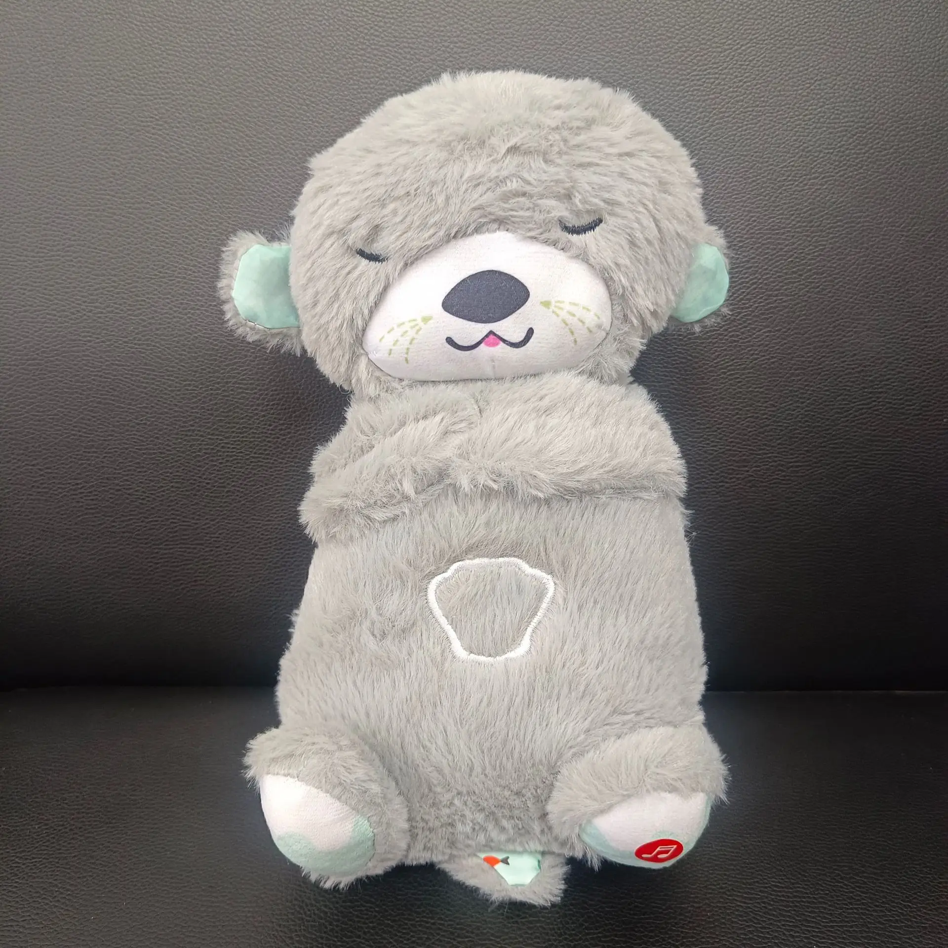 Newborn Soothing Doll Soothing Sleep Toys Breathe and Make Sound Little Otter Breathing Bear Children's Toys Early Education