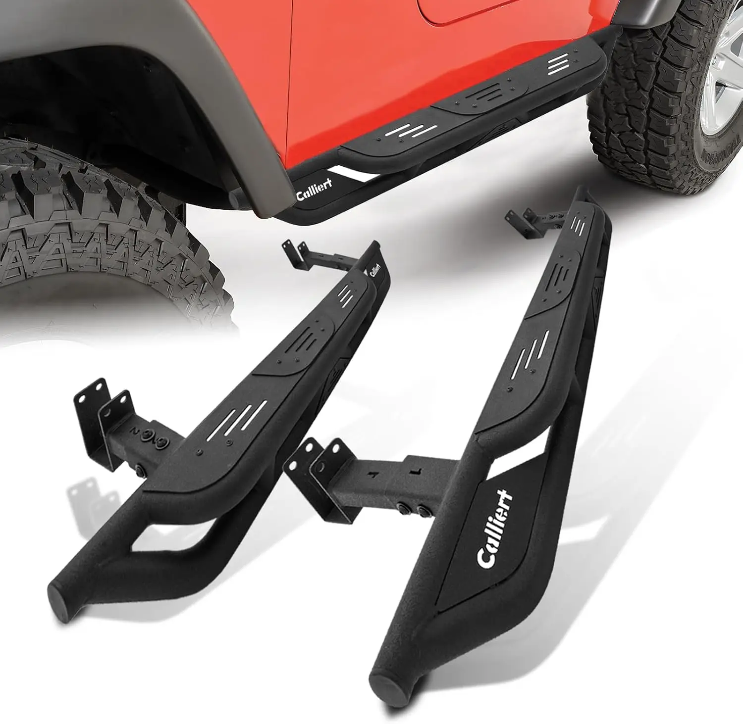 

Подножки для Jeep Wrangler TJ 1997-2006 годов, 2 двери, 6-дюймовые боковые подножки Внедорожник Стальные подножки