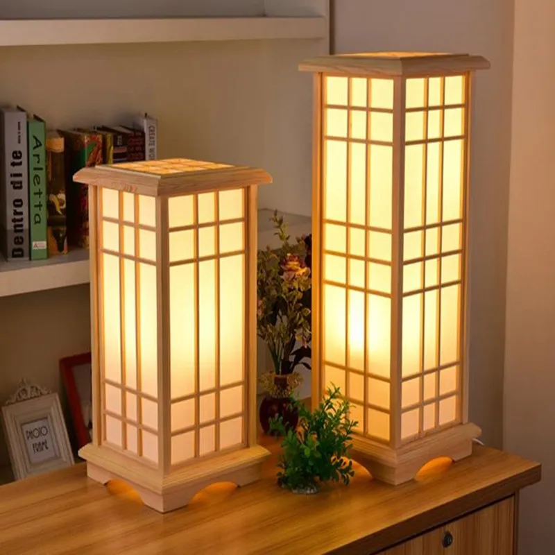 japones neutro charming iluminacao led tatami estilo quadrado madeira feita lampada para sala de estar quarto decoracao para casa moderno 01