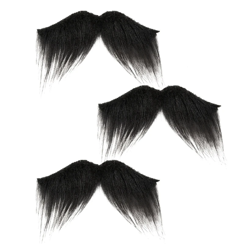 3 pezzi barba finta in plastica contemporanea per accessori per costumi giochi ruolo Halloween sicuri per bambini