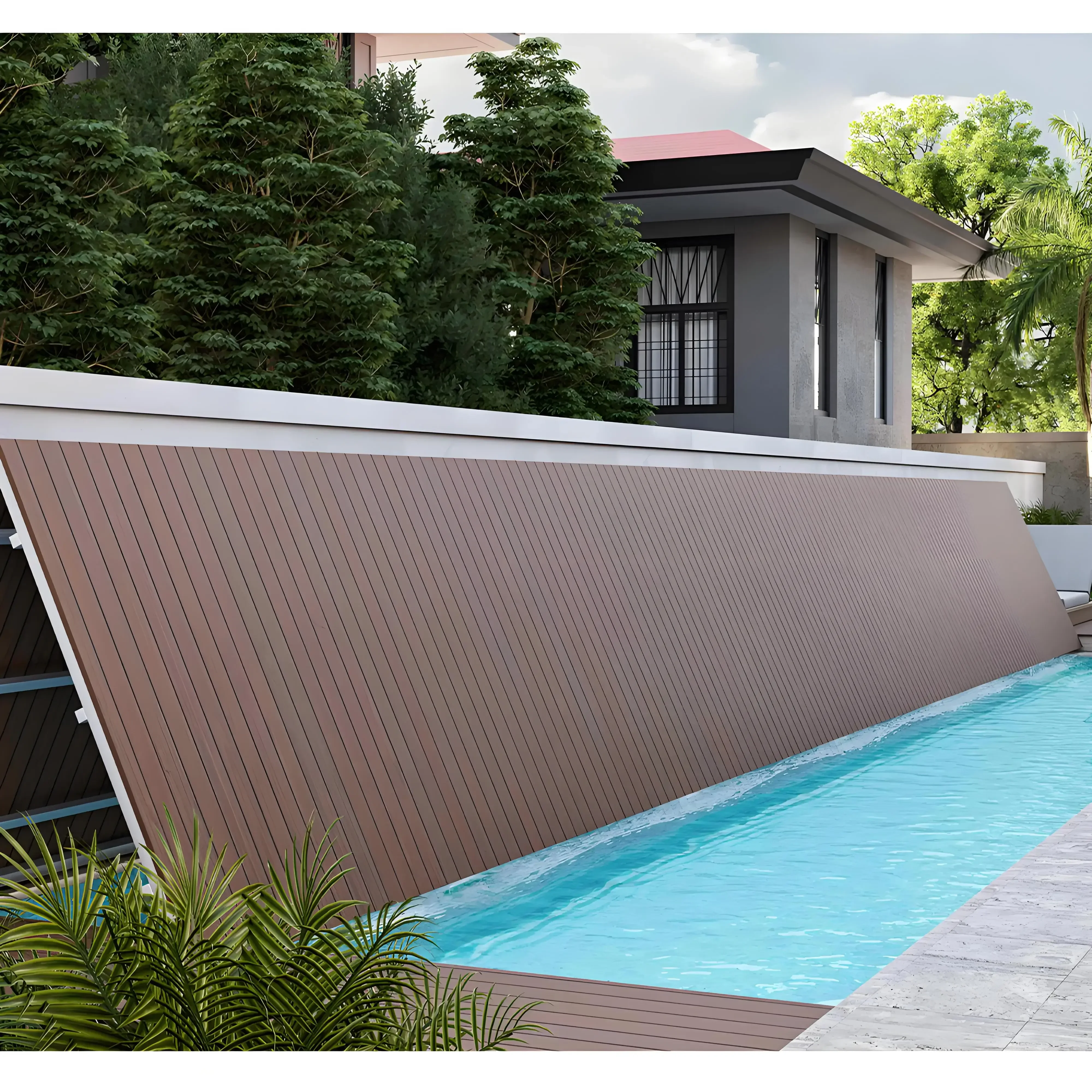 Hot-selling Chinese automatic swimming pool safety folding cover