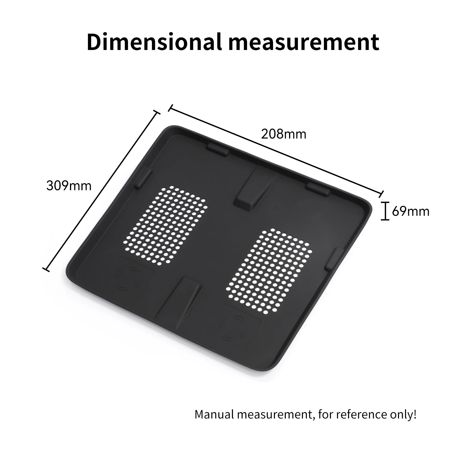 for BYD SHARK 2024 Wireless Charging Pad Car Pickup Accessories Auto Phone Non-slip Charger Mat Silicone Protective Pad