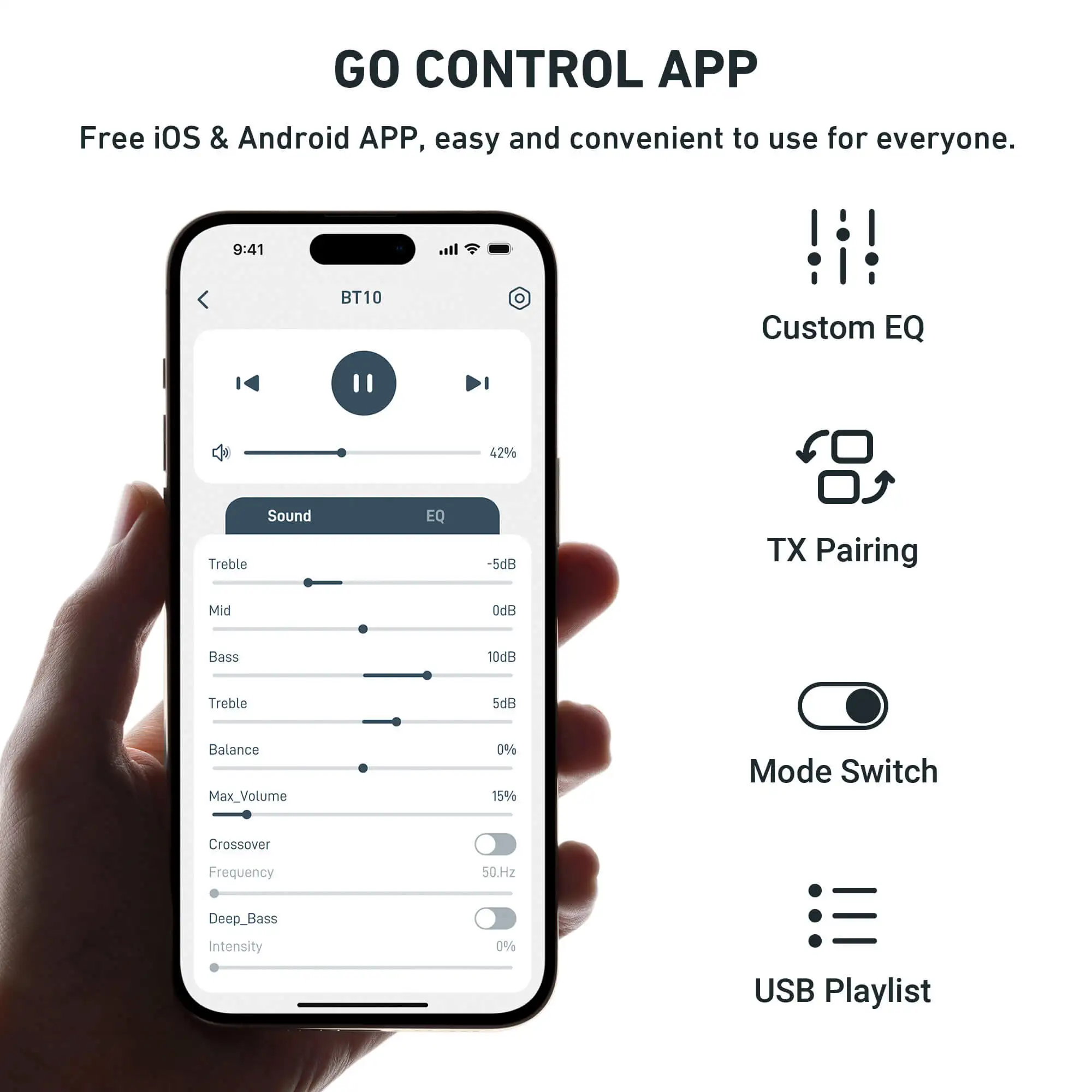 جهاز إرسال بلوتوث BT10 R جهاز صوت محمول سهل التركيب على مستوى الدخول