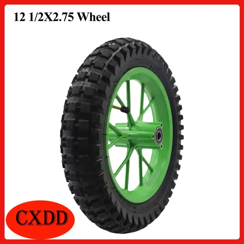 

Durable 12 1/2 X 2.75 wheels featuring a wheel hub for mini off-road bicycles and e-bike accessories