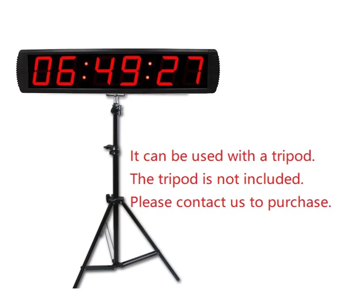 [Ganxin] 4 Zoll 6-stellige rote LED-Digital-Timer, multifunktionale Countdown-Wanduhr mit Fernbedienung