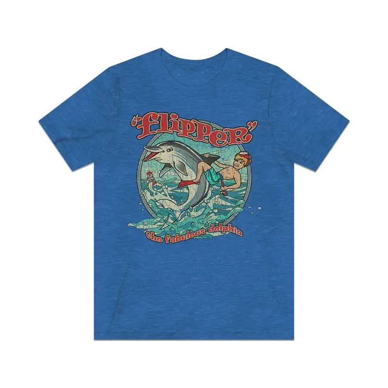 Flipper The Fabulous Dolphin 1964 Vintage Men's T Shirt