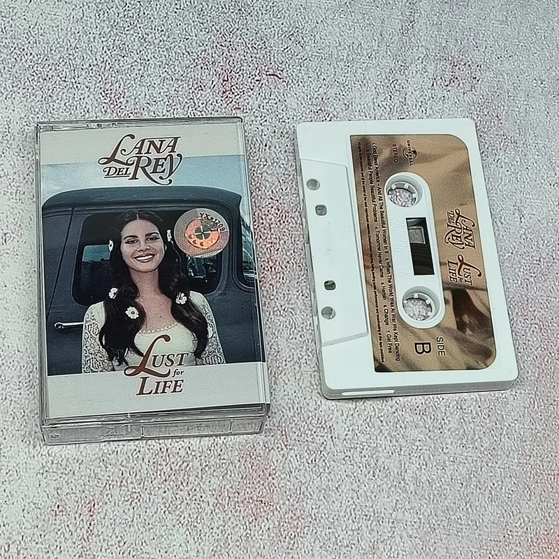 Cinta magnética de música de Lana Del Rey, álbum de Lust For Life, casetes de Cosplay, Walkman, grabadora de coche, caja de bandas sonoras, regalo de música de fiesta, nuevo