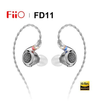 FiiO 다이내믹 드라이버 인이어 모니터 이어폰, 고해상도 오디오 이어버드, 2 핀 0.78mm 분리형 케이블 헤드셋, FD11 1DD 