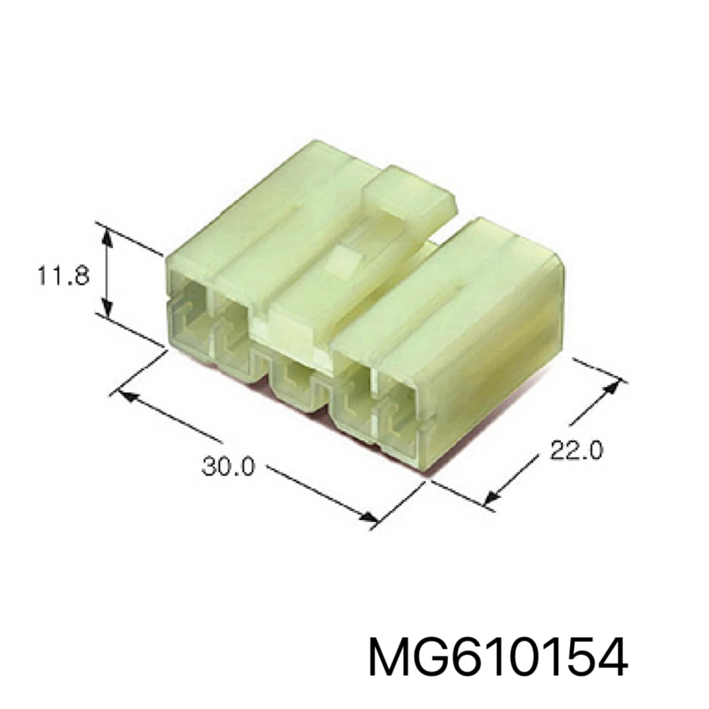MG610154 KET pitch 5mm 9P 2 row Natural color wire-to-wire connector