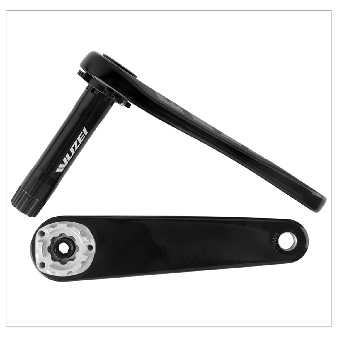 WUZEI 3-Bolzen Carbon-Kurbelgarnitur 165 170mm Rennrad-Kurbel 24mm 29mm Ti AL7075 Achse Faltrad-Kettenblatt für SRAM – Detail 17