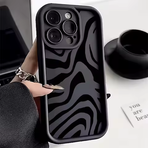 Fashion Zebra Stripes Pattern Case For Samsung A15 A54 A35 A34 A55 A52 A14 A53 A32 A33 A25 S23 S24 Ultra S21 FE S22 Plus Cover