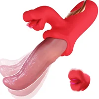 Powerful Tongue Licking Vibrator Female G-Spot Vagina Massager Dildo Thrusting Swing Clitoris Stimulator Women Sex Toy for Adult