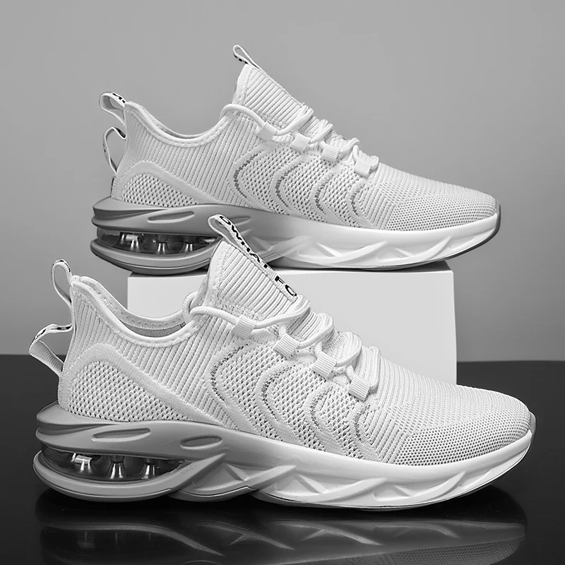 MAEDEF Męskie Lekkie Oddychające Sneakersy z Siateczki Casual Antypoślizgowe Wygodne Buty do Chodzenia na Zewnątrz Buty do Biegania Podróżne