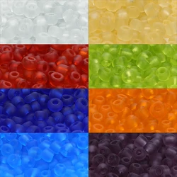 Apx 750pcs/Lot Colorful Matte Transparent Czech Glass Beads Seed Beads for Jewelry Making DIY Earring Necklace Bracelet Charms