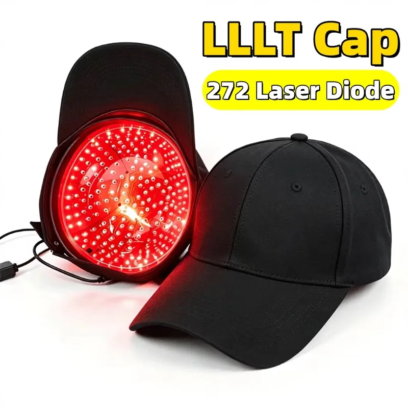 OEM ODM USB Rechargeable Smart Sensor Laser Cap Wireless Pulse LLLT Hair Growth Red Light Therapy Cap