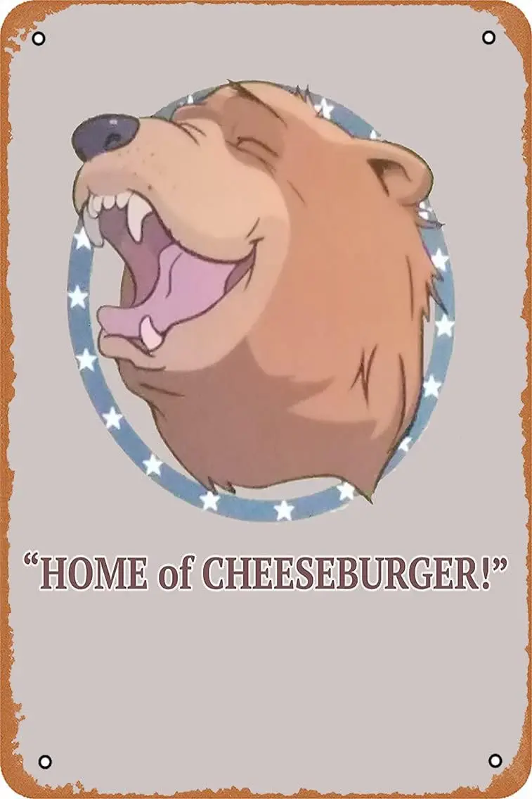 Wall Decor Sign - FARCRY 5 Home of Cheeseburger Poster - 8X12 Inch Vintage Look Metal Sign,Bar, Man CAVE Art Decoration sign