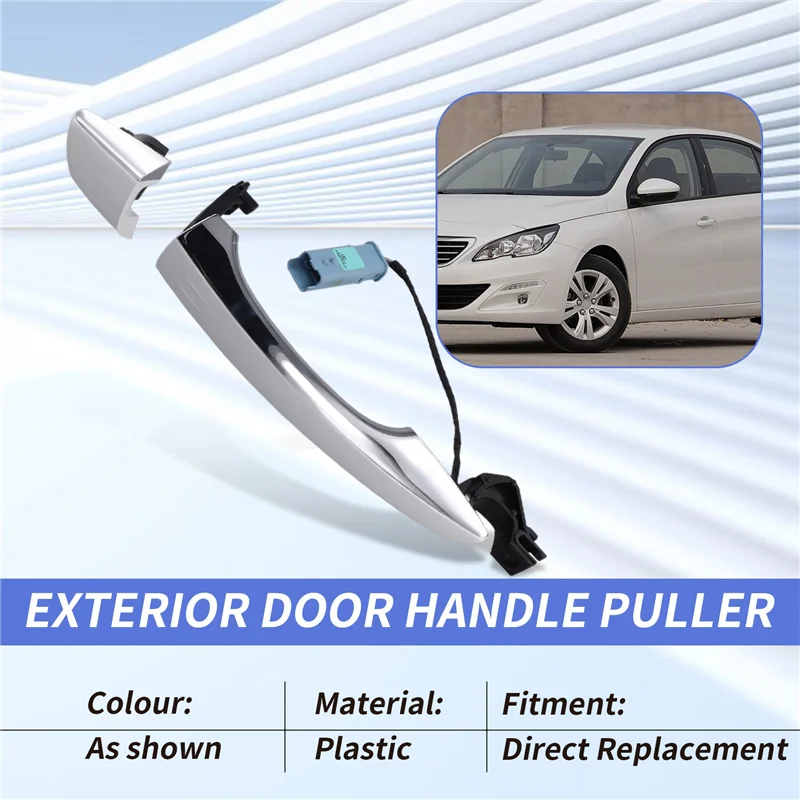 

A73X-левая ручка передней двери, внешняя внешняя ручка 1610900980, для 408 508 308S 2008 4008 5008 Citroen C4 C5 DS